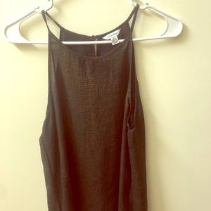 Calvin Klein Greenish Gold Snake Skin Print Tank